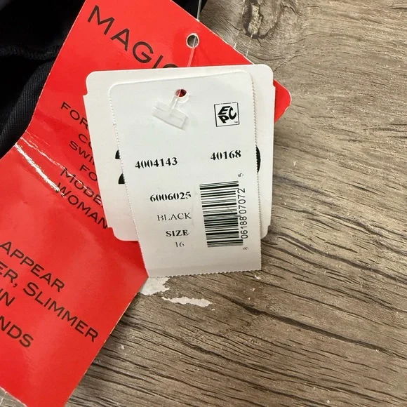 Magicsuit Solid Mikki One Piece Swimsuit Black 16 NWT - Picture 5 of 6